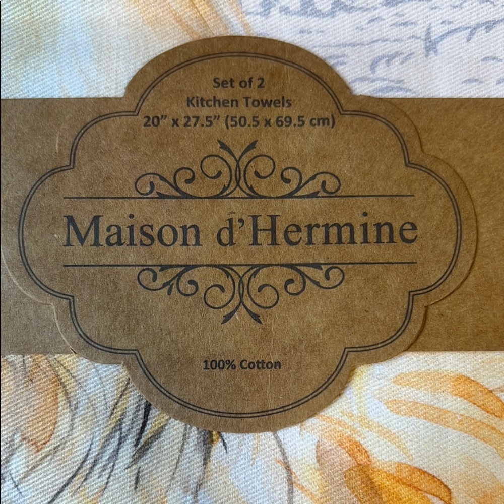 Maison d'Hermine Rooster Tea Towel Set - Picture 2 of 4